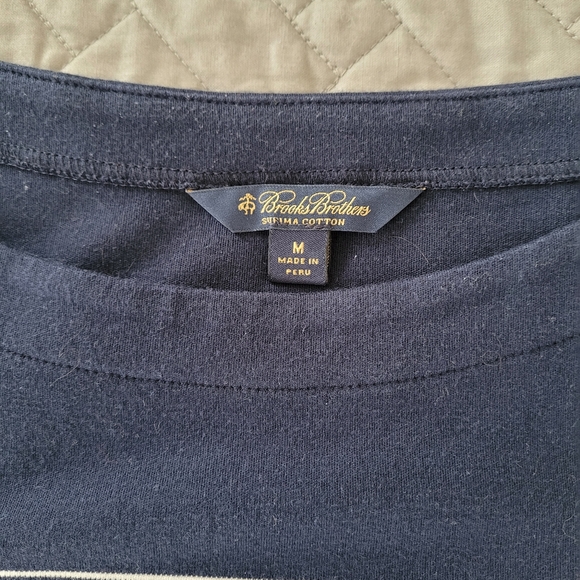 [M] Brooks Brothers Dress Blue and Cream - Picture 9 of 16